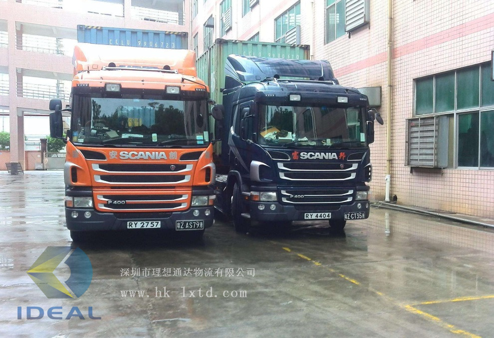 中港物流运输车队，中港大型货物装载运输图例